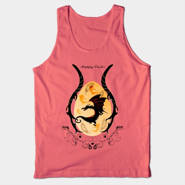 Happy easter, easter egg with dragon Tank Top by Nicky2342